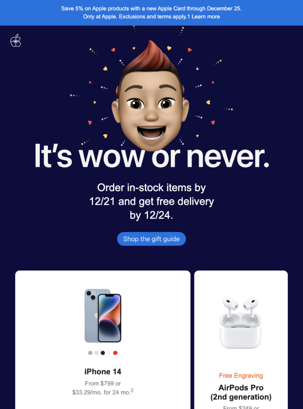 Apple email screenshot