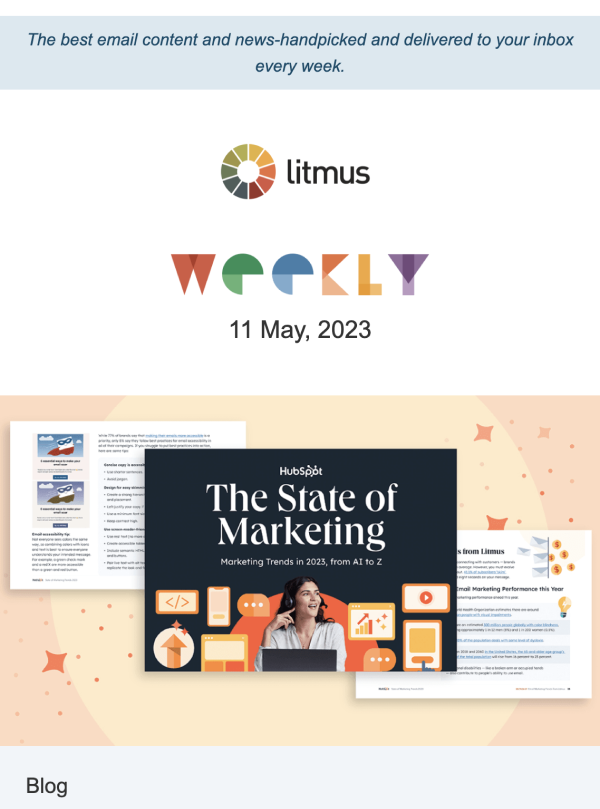 Litmus email screenshot